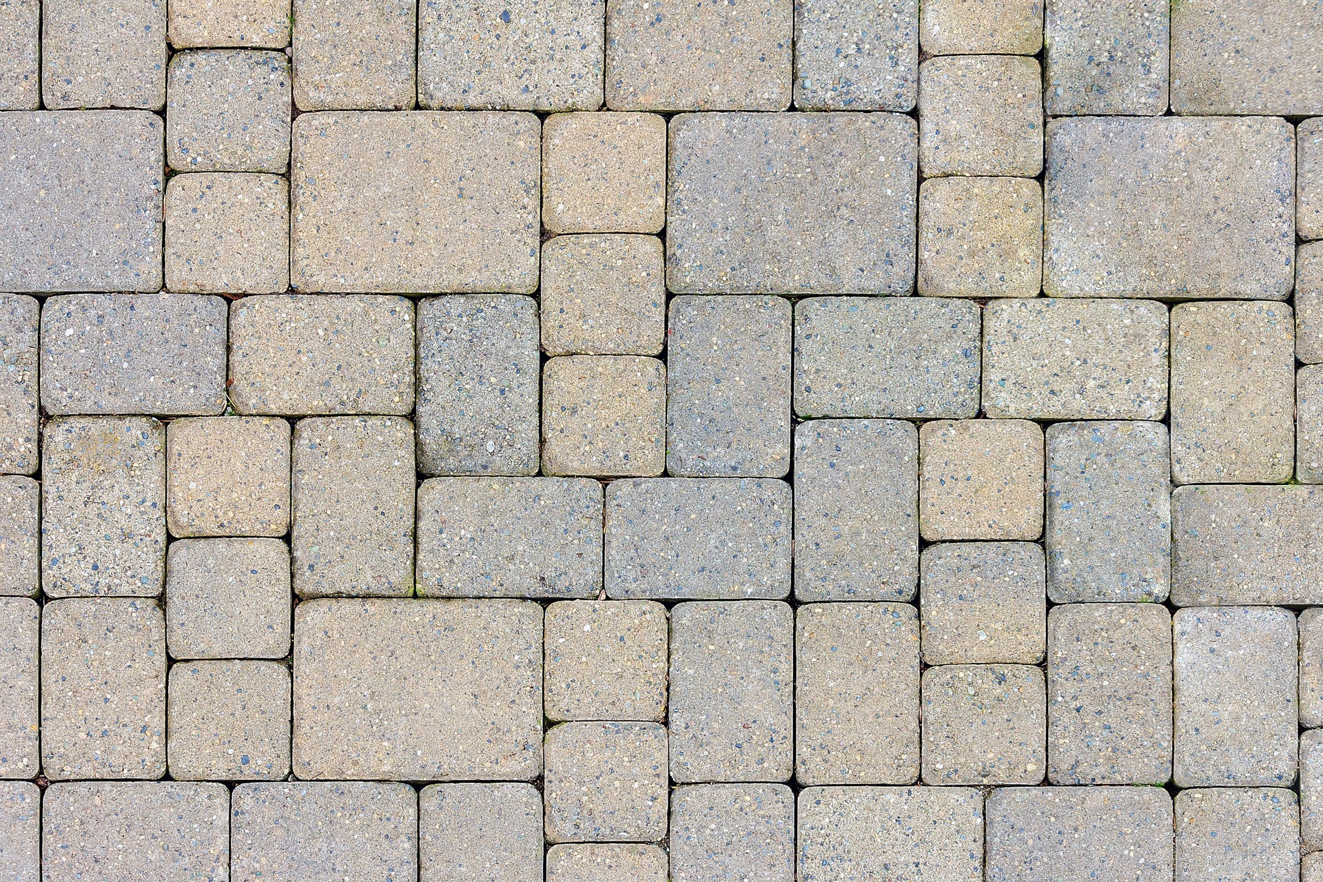 Garden Patio Stone Pavers Top View