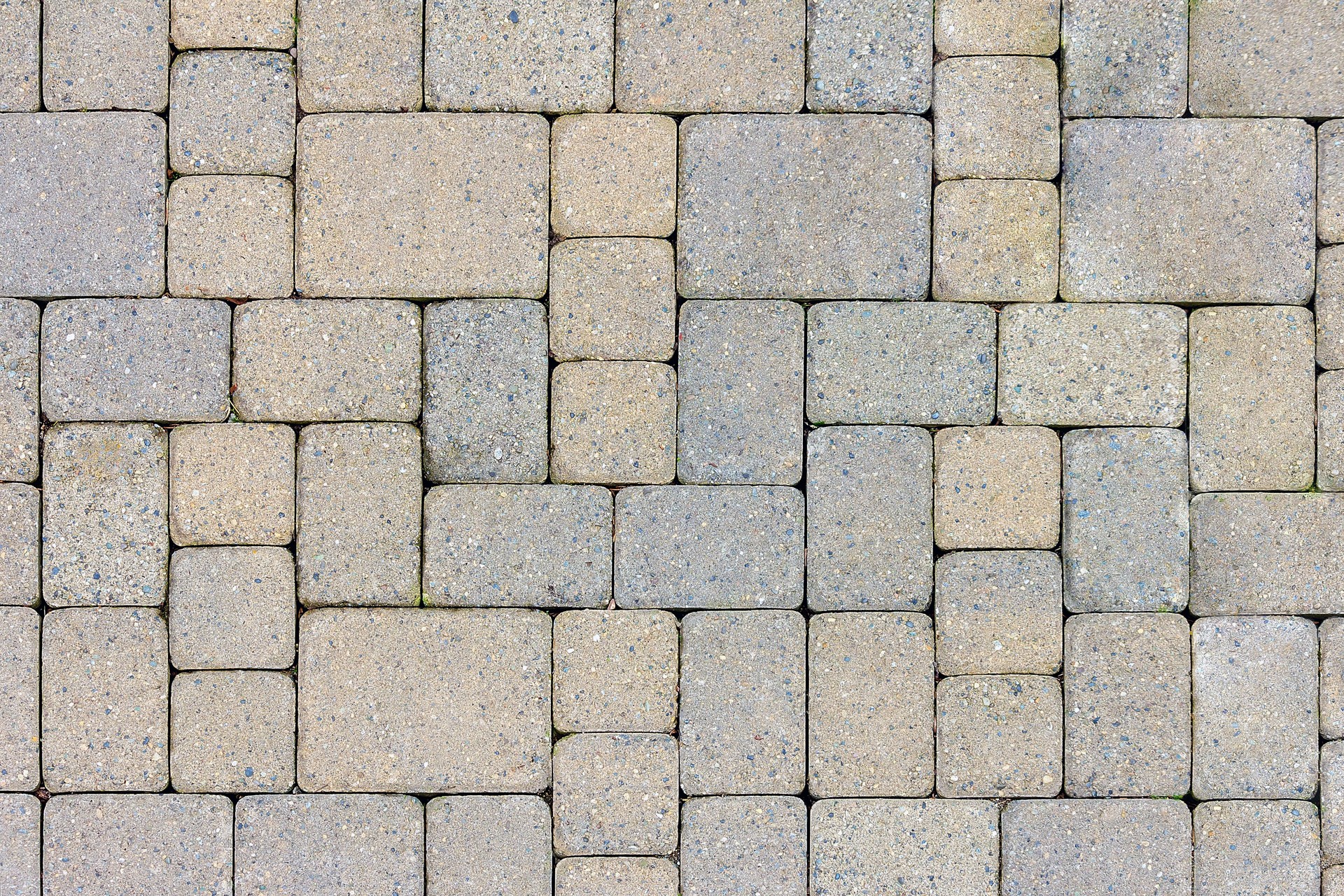 Garden Patio Stone Pavers Top View